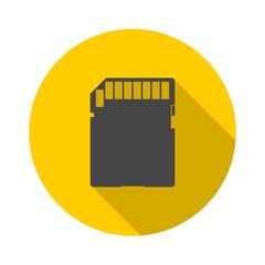 Poster - SD memory card flat icon