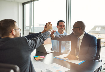 Canvas Print - Successful multiethnic business team