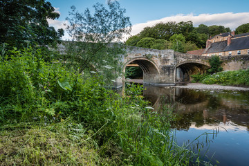 Wall Mural - felton old bridge / felton, a small village in northumberland, with an old bridge over the river coq