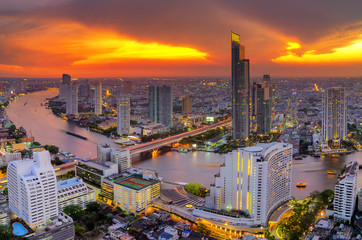 Wall Mural - Chao Phraya River Landscape