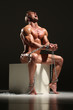 © kazanovskyiphoto - One young naked handsome man with sexy strong muscular body