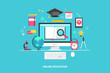 Illustration online education