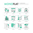 Modern Business Monoflat Icons