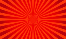 Retro Red Shiny Starburst Background. Sunburst Abstract Texture.Vector Illustration.