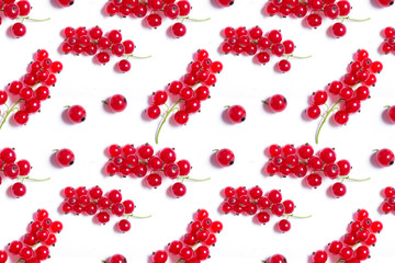 Wall Mural - pattern juicy red ripe currant