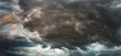 Panorama of a stormy sky