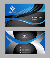 Modern simple light business card

