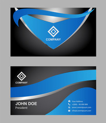 Modern simple light business card template
