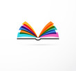© Marina Zlochin - Open book - colorful concept icon of education, creativity, learning