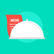 © infadel - white dish icon with menu