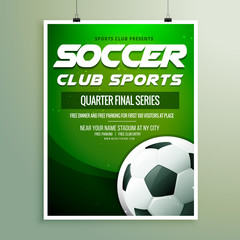 Poster - soccer club sports championship flyer template