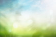 Background of Earth Day concept: Bokeh light and abstract blurred green nature background