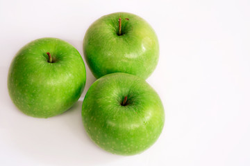 Three green apple