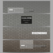 © Raevsky Lab - Set of modern banners. Chemistry pattern, hexagonal design vector illustration