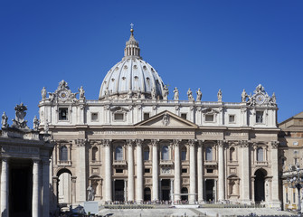 Wall Mural - Italy. Rome. Vatican. St Peter's Basilica