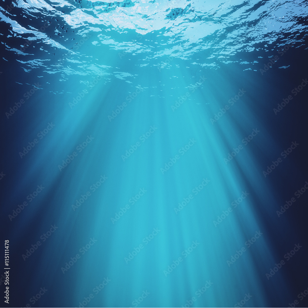 Deep Blue Sea, abstract marine backgrounds for your design Stock Photo ...