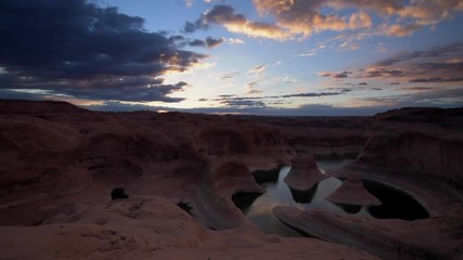 Wall Mural - Reflection Canyon Lake Powell Utah Steady rolling shot 1080 HD