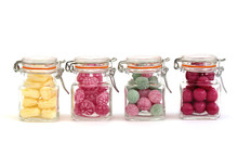 Colorful Candy In Jars