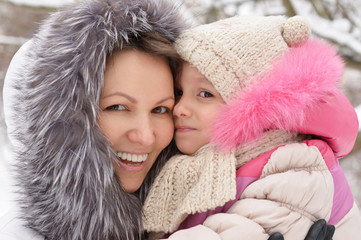 Canvas Print - mother and daughter