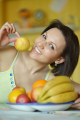 Wall Mural -  happy smiling woman 