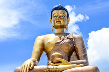 Massive Bronze Statue Of Buddha Dordenma In Thimphu