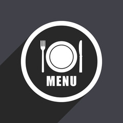Fototapete - Flat design web menu vector icon