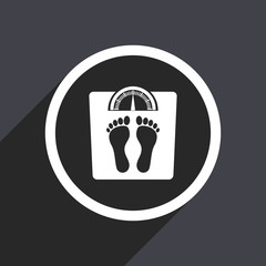 Aufkleber - Flat design web weight vector icon