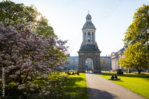 Zdjęcie XXL Dzwonnica w Trinity College, Dublin, Irlandia