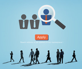 Sticker - Application Occupation Profession Job Seeker Concept