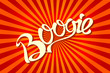 Boogie. Pop Art comics icon
