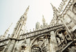 Detail of Milan cathedral - Duomo di Milano, Italy, religious
