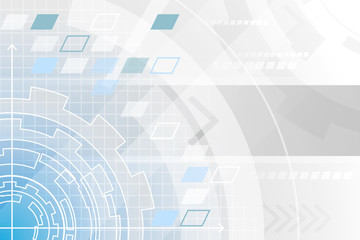 Wall Mural - abstract vector technology futuristic background.
