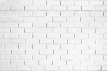  White brick wall texture background