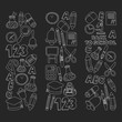 © rudut2015 - Vector doodle set of education symbols Back to school