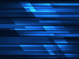 Wall Mural - Abstract geometric background with blue stripes. Vector illustration