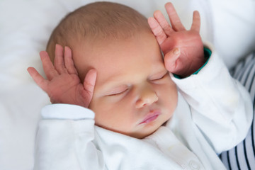 cute little baby sleeping