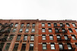 Typical New York City old apartment buildings