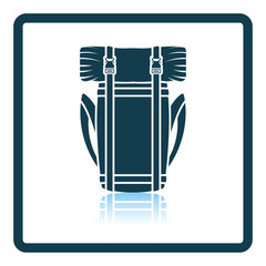 Poster - Camping backpack icon