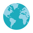 © djvstock - Planet concept represented by earth icon. isolated and flat illustration