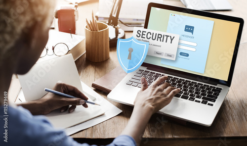 Cuadros en Lienzo Security System Access Password Data Network Surveillance Concep