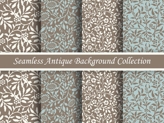 Wall Mural - Antique seamless brown background collection_127