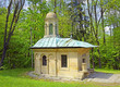 Kalwaria Zebrzydowska in Poland - UNESCO World Heritage Site. The Chapel of the Tomb of Our Lord Jesus of Calvary pathways. Mannerist architecture, pilgrimage destination.