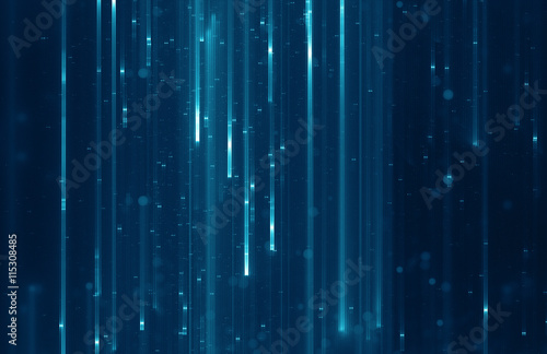 Fotografía Abstract data stream matrix like background