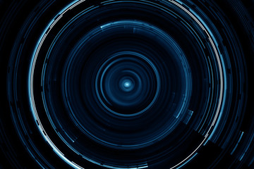 Wall Mural - abstract circular science fiction futuristic background
