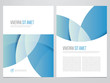 © aPERFECT - Brochure, annual report, magazine cover, flyer, poster vector template. Modern blue corporate design.