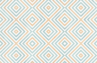 Geometrical pattern in blue and beige colors.