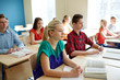© Syda Productions - group of students with books at school lesson