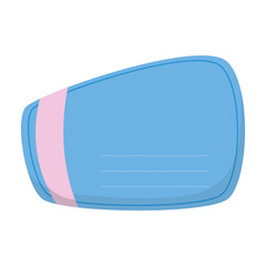 Label concept represented by blue tag  icon. Isolated and flat illustration 