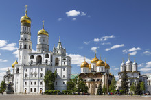 The Architectural Ensemble Of The Moscow Kremlin. Russia