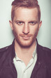 © alesgon - Male fashion concept. Portrait of young and handsome red(ginger)